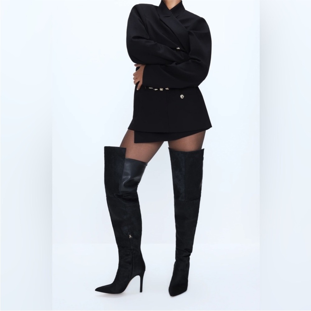 Good American 🖤 The Emma Boot | Suede Black | Size 5 | NEW - Picture 11 of 12